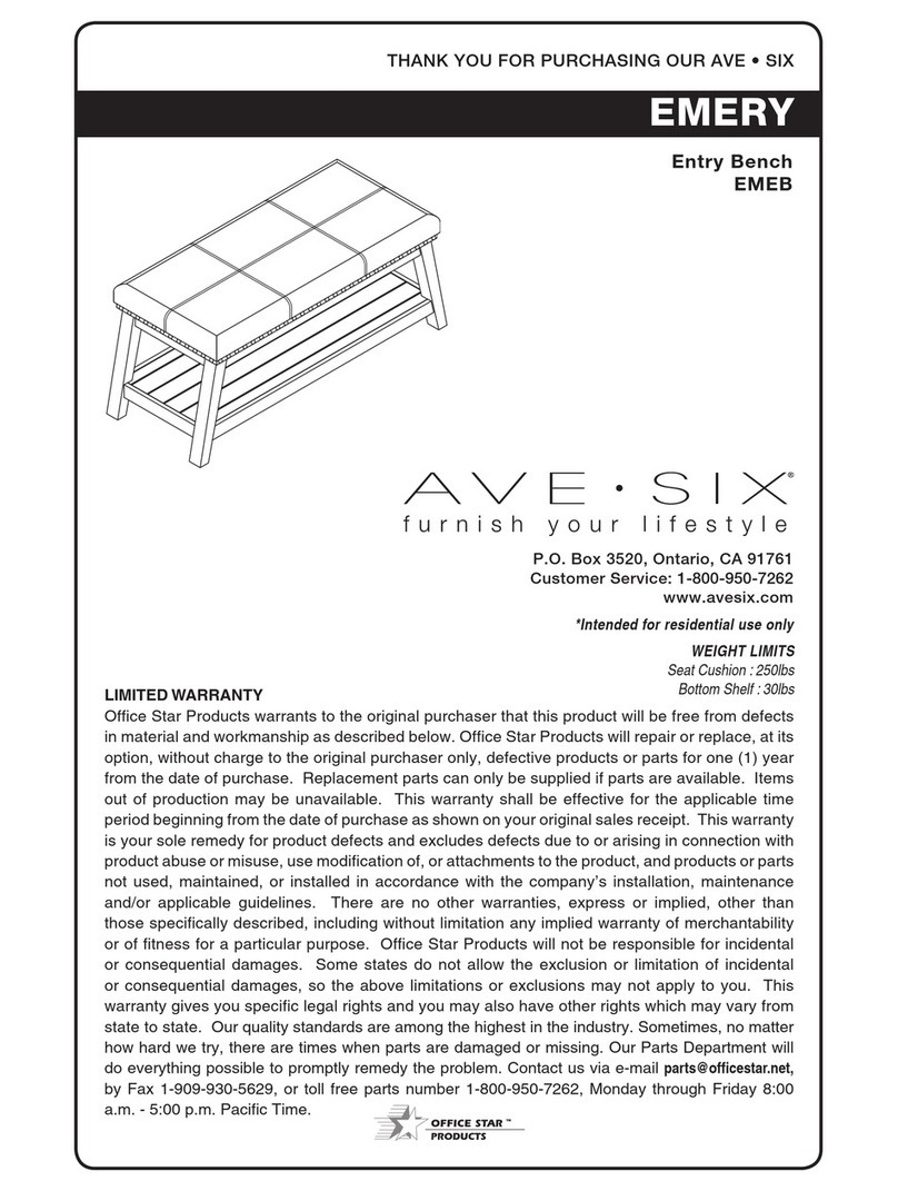 Office Star Products AVE SIX EMERY EMEB User manual