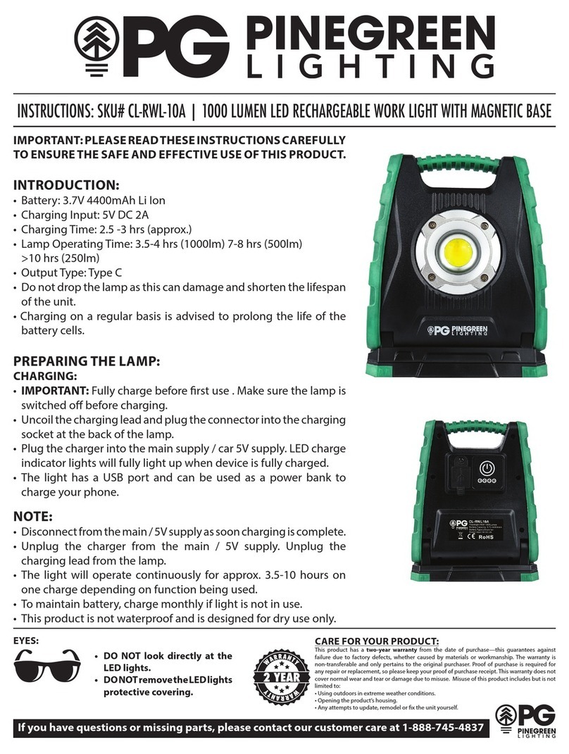 PG CL-RWL-10A instructions