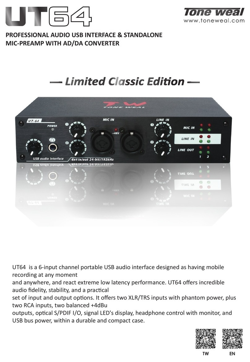 TONE WEAL UT64 manual