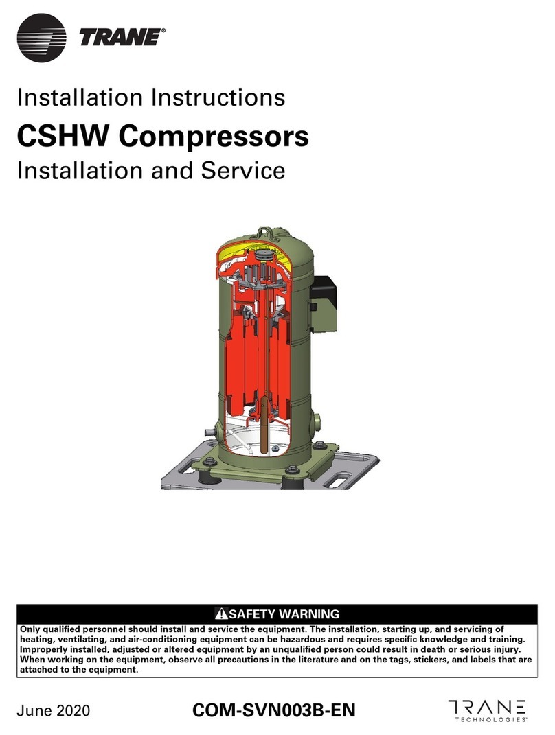 Trane Technologies CSHW047 installation instructions Trane Technologies CSHW047 installation instructions