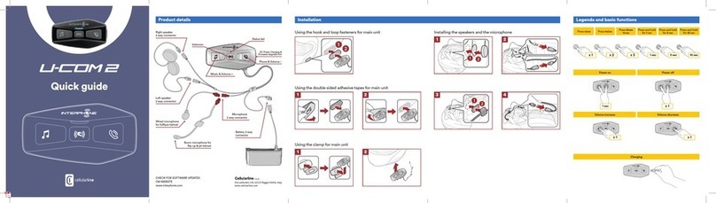 Cellularline U-COM 2 quick guide Cellularline U-COM 2 quick guide
