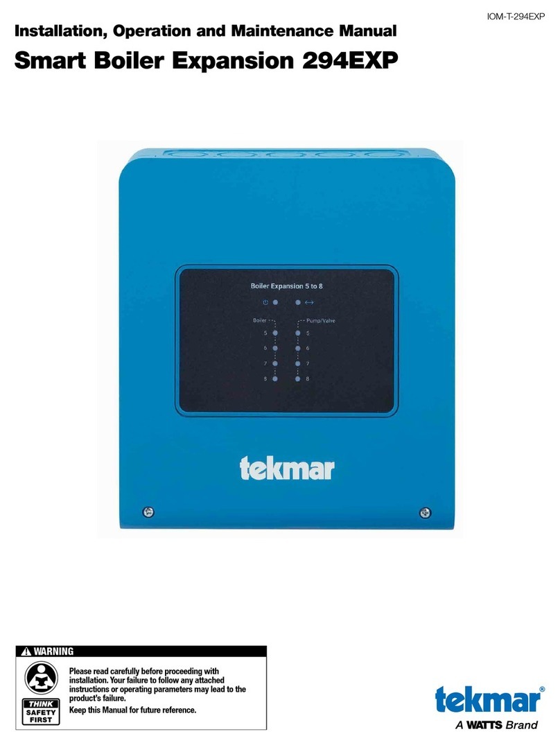 Watts tekmar 294EXP Installation, operation and maintenance manual