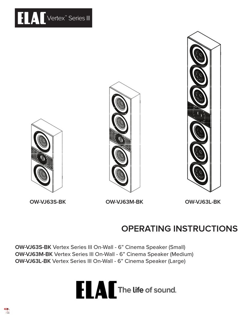 ELAC Vertex III Series User manual ELAC Vertex III Series User manual