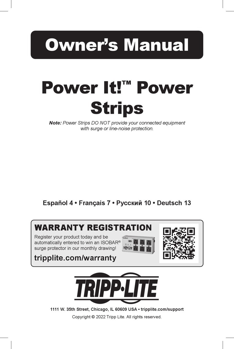 Tripp Lite Power it! User manual Tripp Lite Power it! User manual