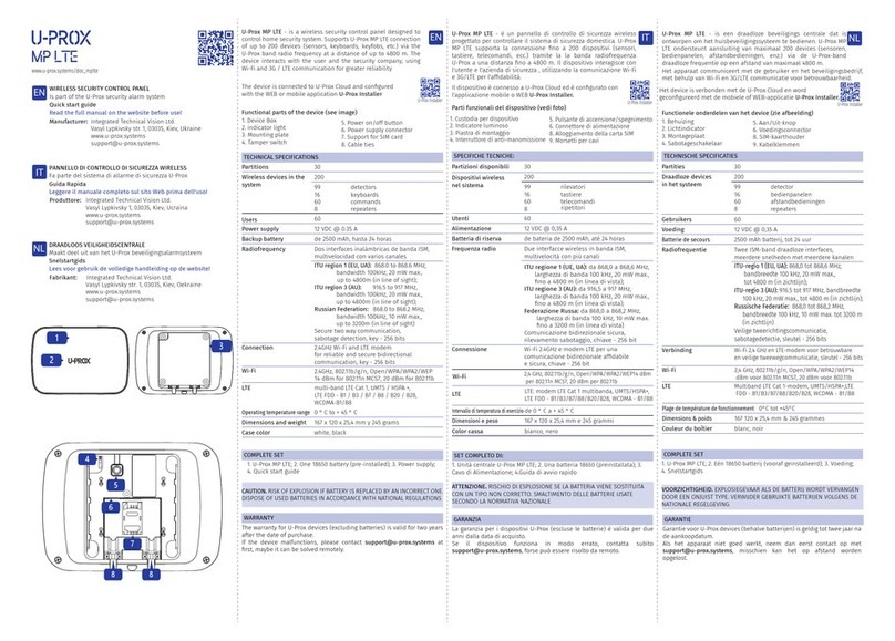 U-Prox MP LTE manual U-Prox MP LTE manual