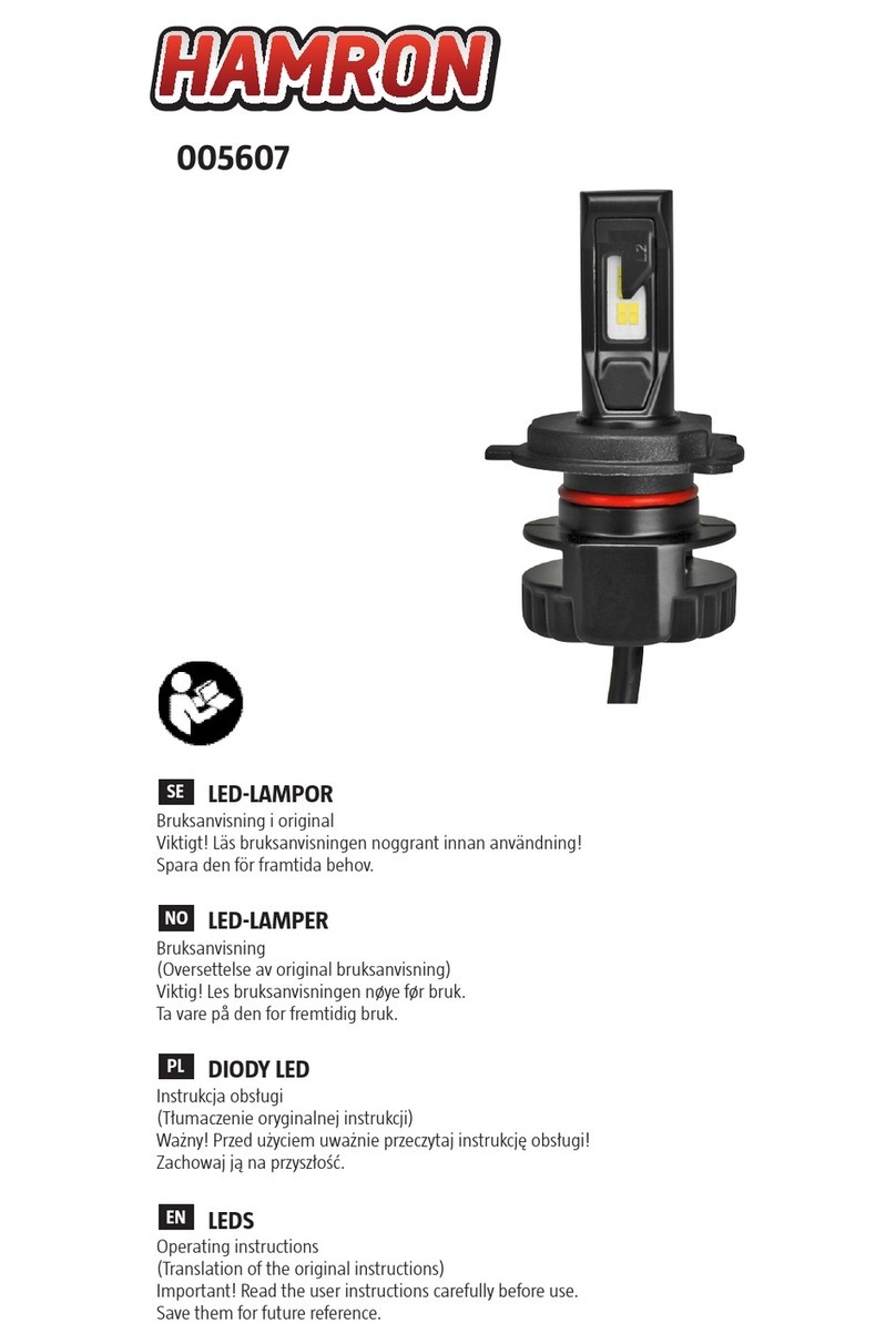 Hamron 005607 User manual Hamron 005607 User manual