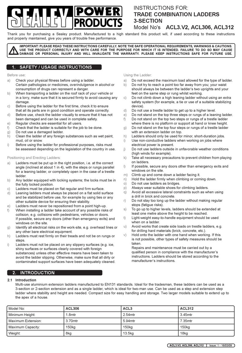 Sealey ACL3.V2 User manual