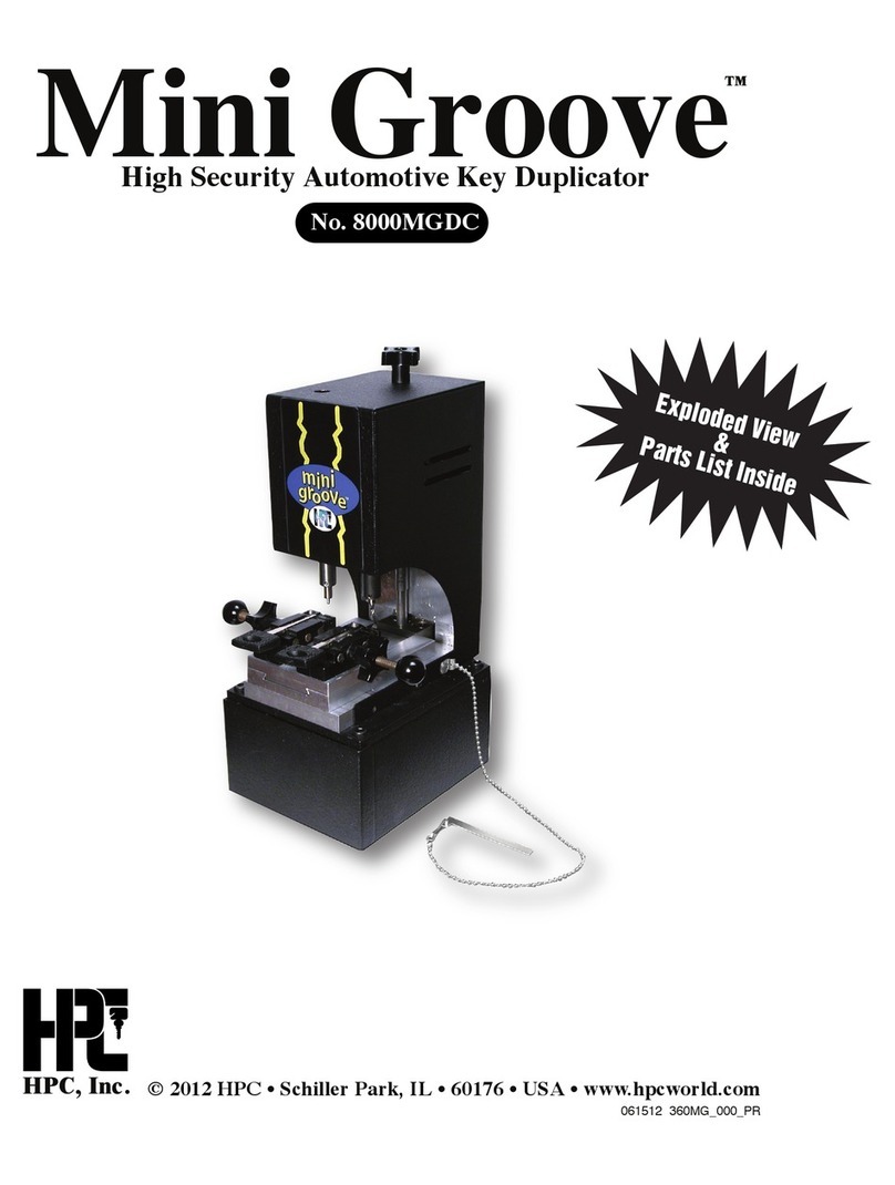 HPC Mini Groove 8000MGDC User manual