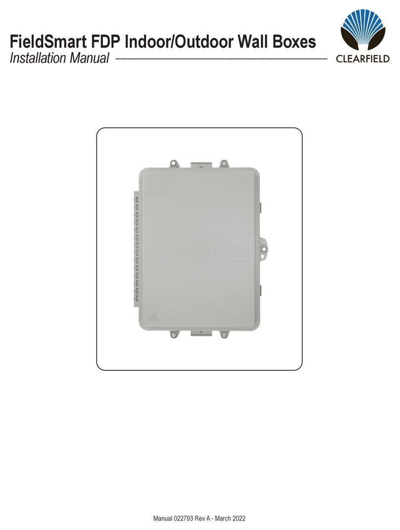 Clearfield FieldSmart Fiber Delivery Point User manual