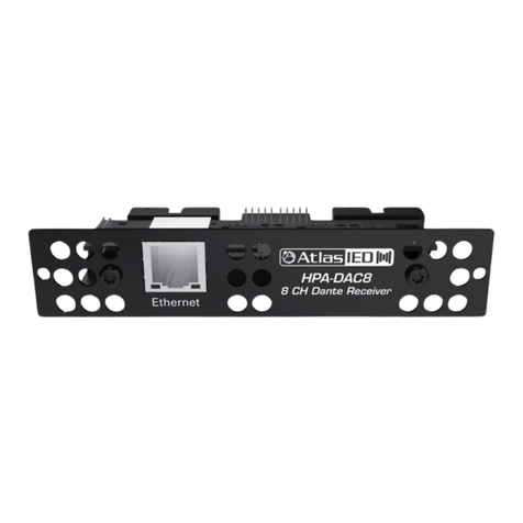 Atlas IED HPA-DAC8 User manual