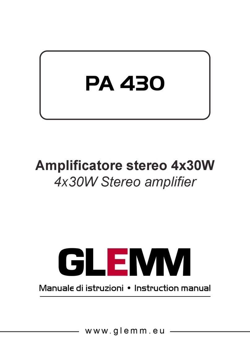 GLEMM PA 430 User manual