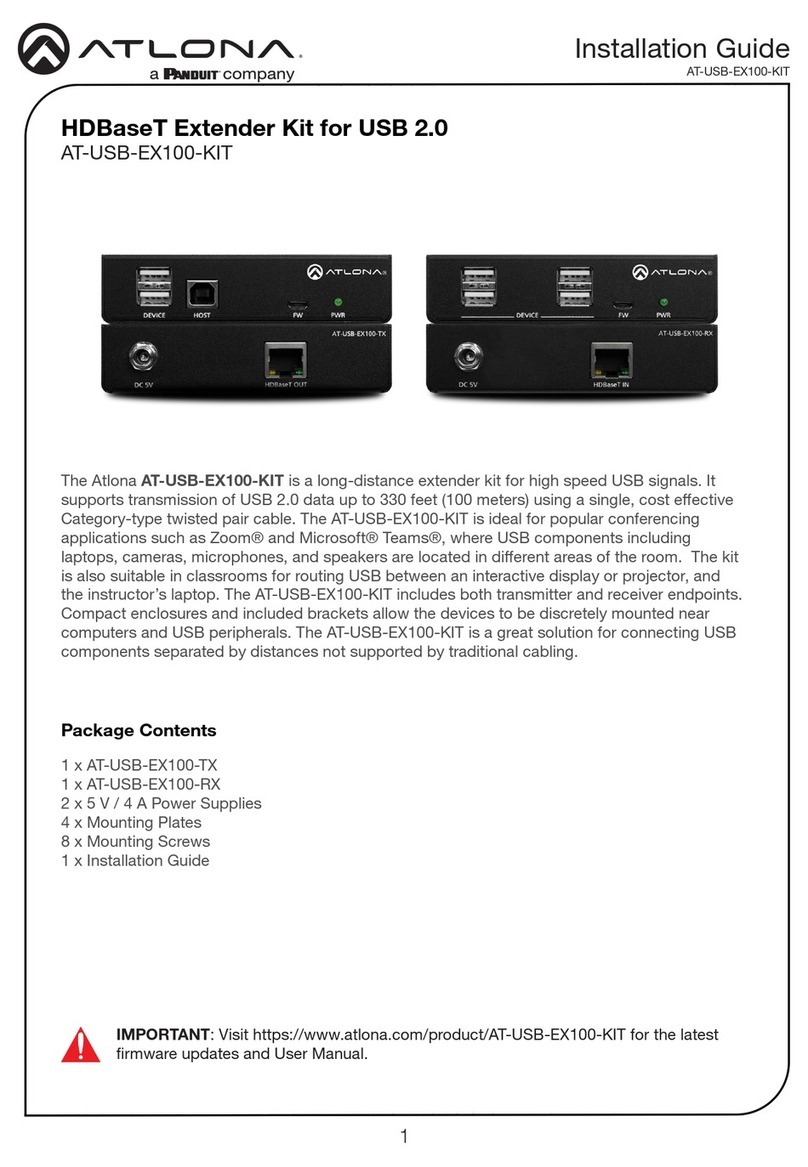 Panduit ATLONA AT-USB-EX100-KIT installation guide