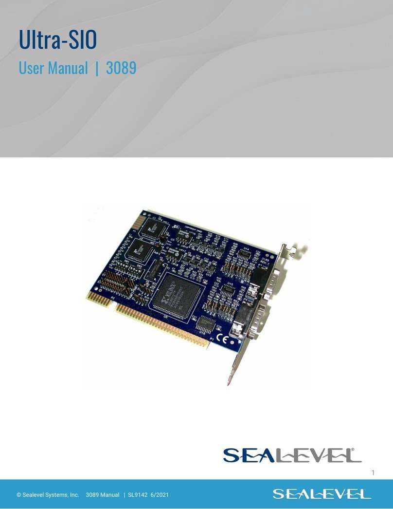 SeaLevel Ultra-SIO 3089 User manual