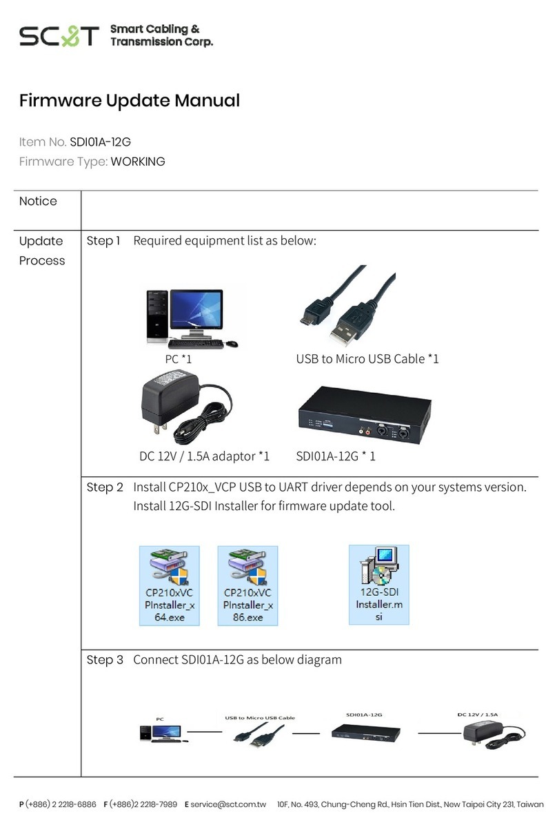 SC&T SDI01A-12G manual
