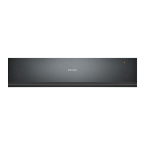 Gaggenau WSP 221 installation instructions