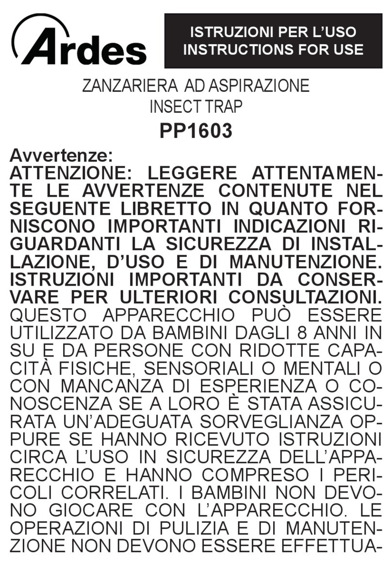 ARDES PP1603 Instructions for use