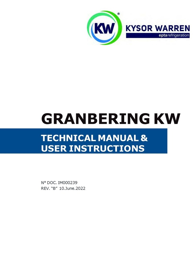 Kysor/Warren GRANBERING KW Series Technical Manual & User Manual