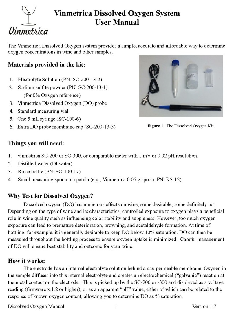 vinmetrica Dissolved Oxygen System user manual vinmetrica Dissolved Oxygen System user manual