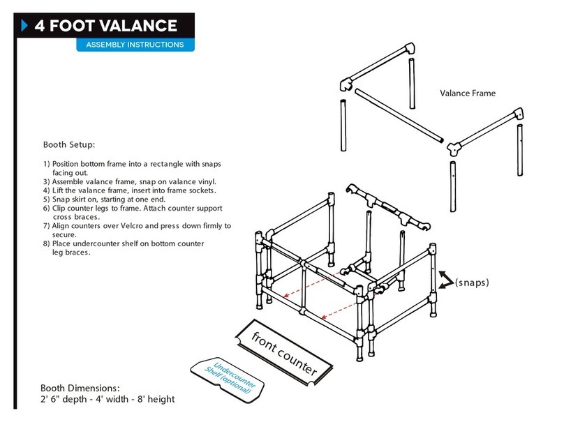 Great Gazebo 4 FOOT VALANCE Assembly instructions