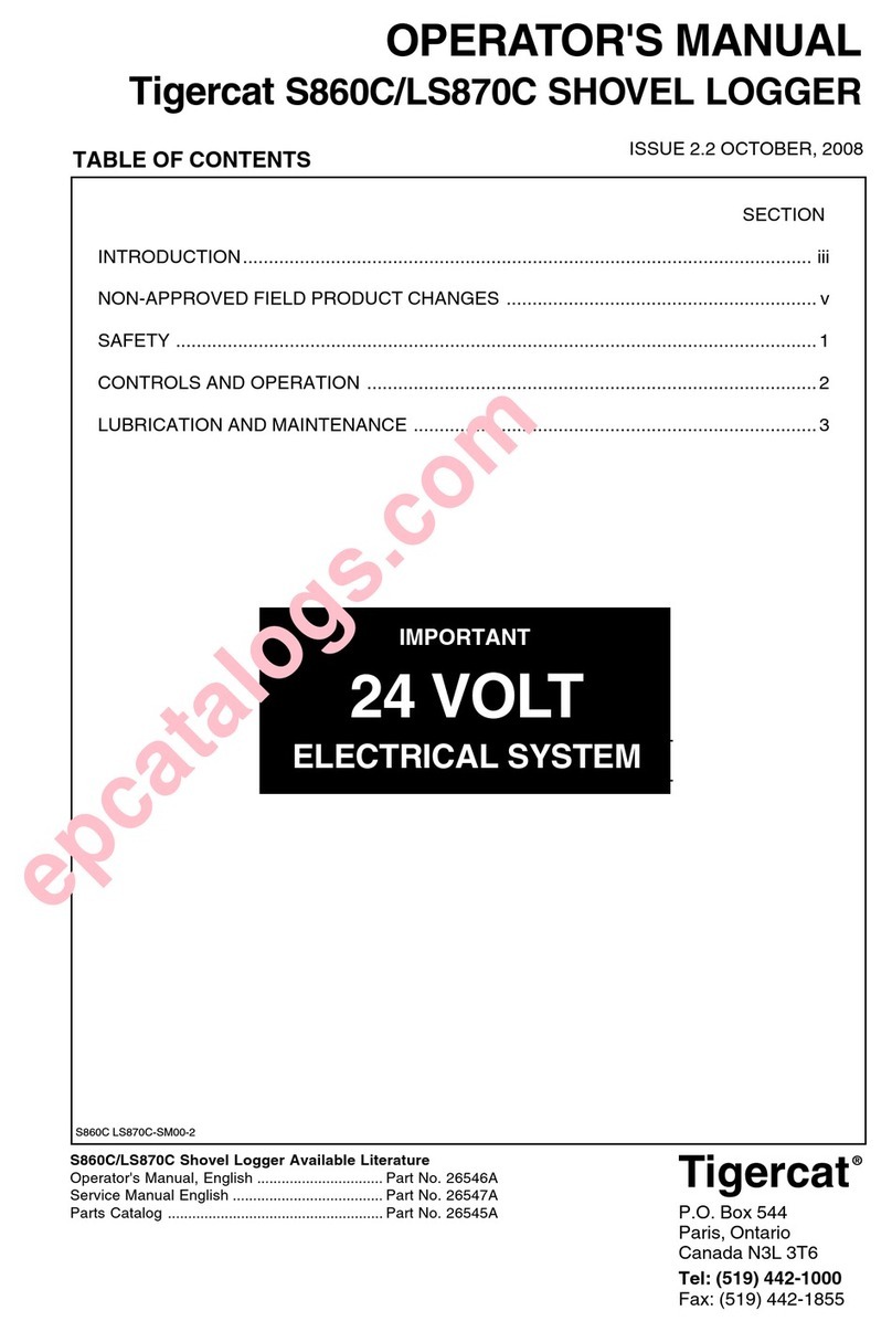 Tigercat S860C Operator's manual
