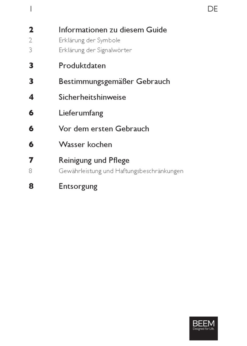 Beem 03325 User manual Beem 03325 User manual