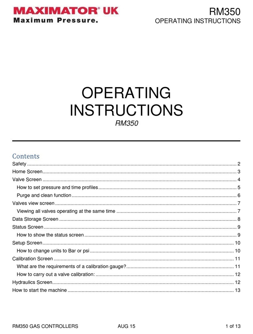 MAXIMATOR RM350 User manual