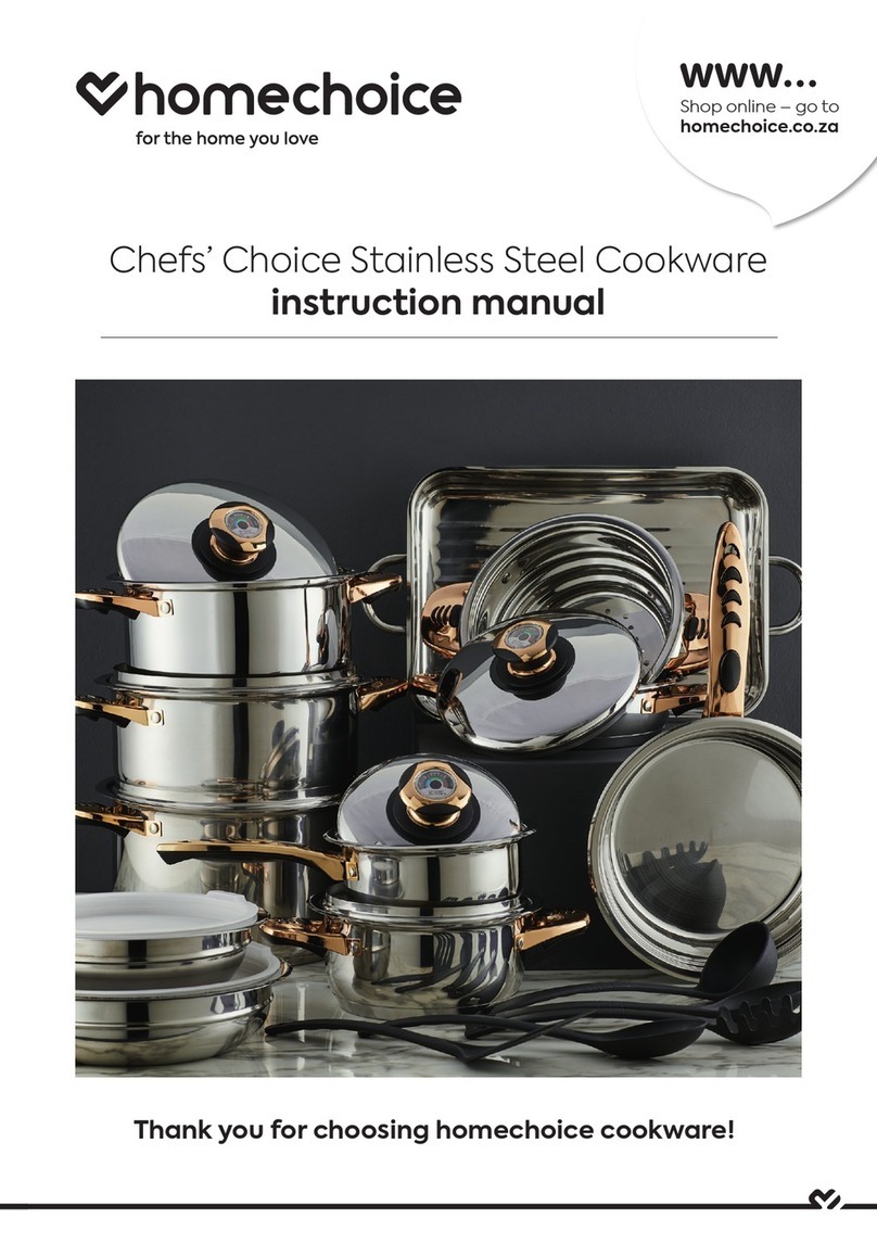 homechoice Chefs' Choice instruction manual