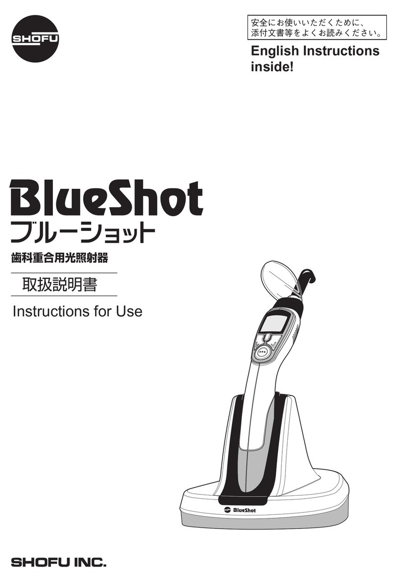 Shofu BlueShot Instructions for use