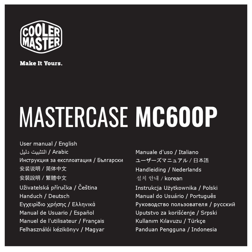 Cooler Master MASTERCASE MC600P User manual Cooler Master MASTERCASE MC600P User manual