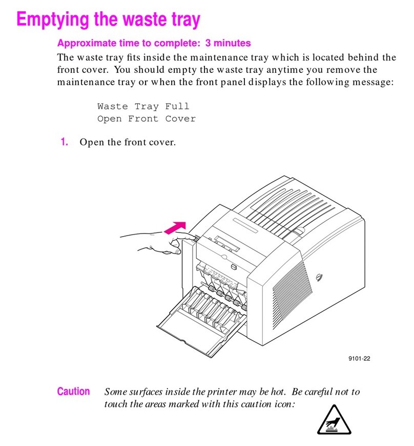 Xerox PHASER 340 User manual