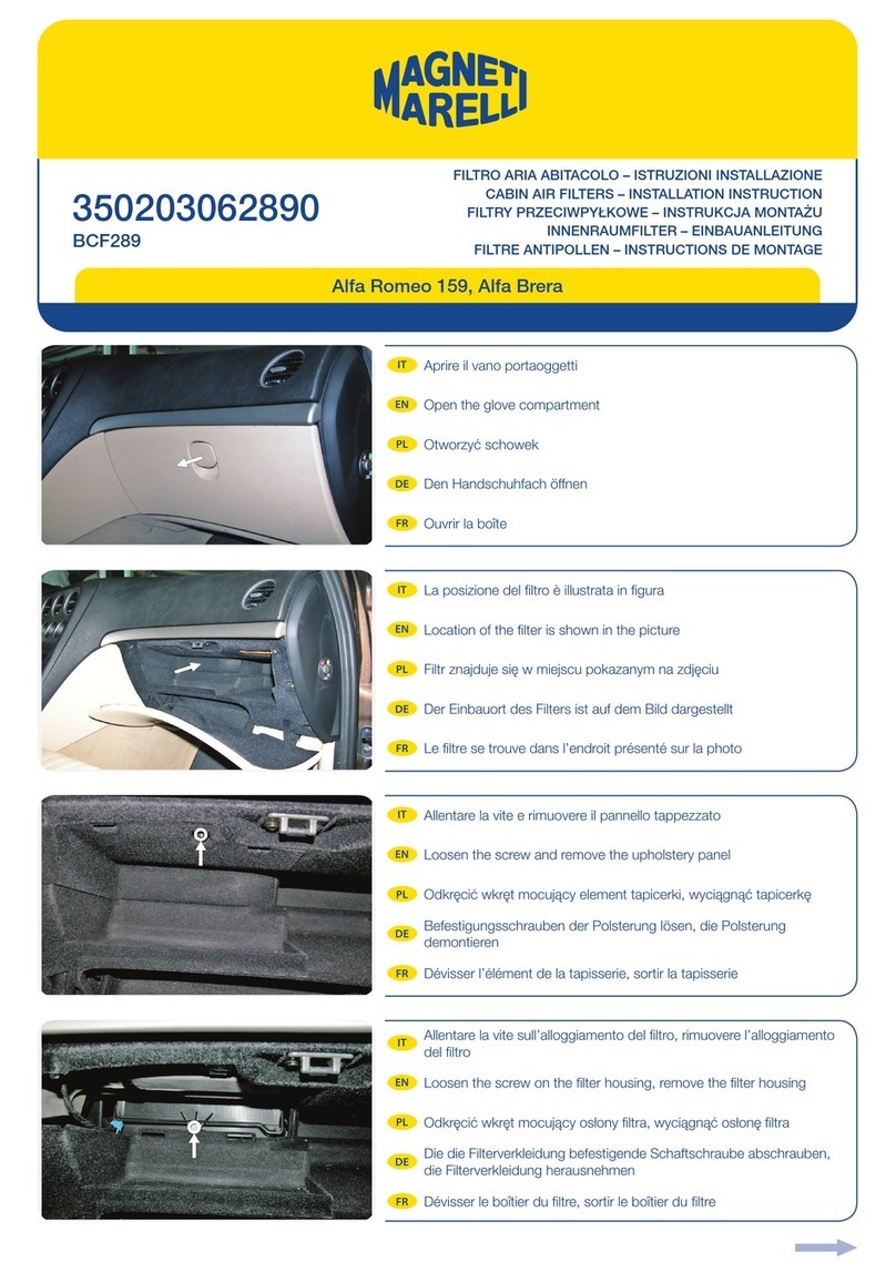 Magneti Marelli BCF289 installation instructions