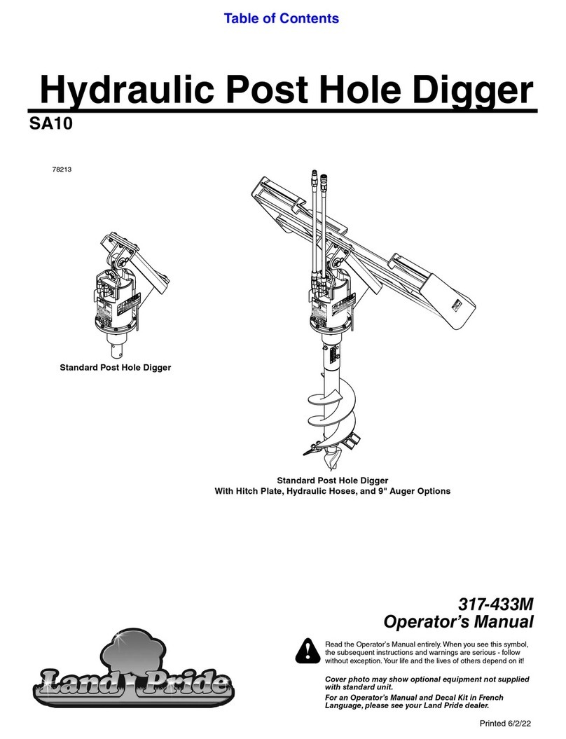 Land Pride SA10 Operator's manual