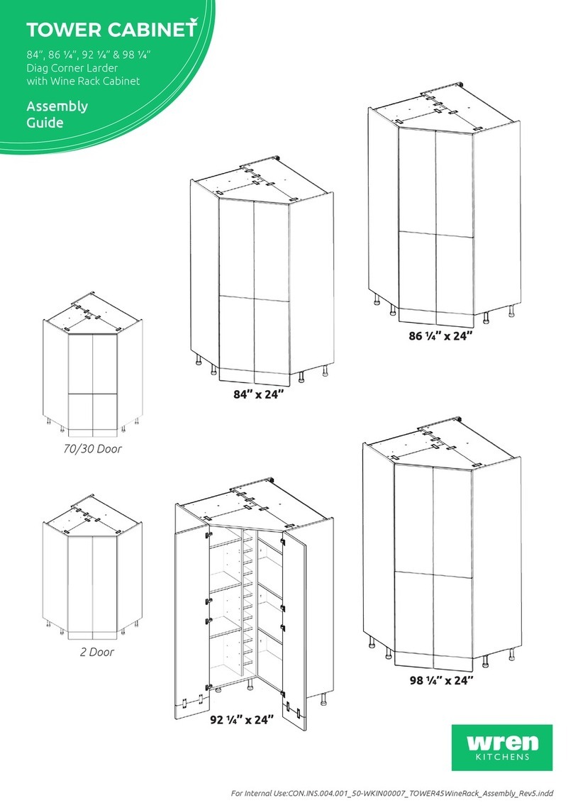 Wren Kitchens Diag Corner Larder User manual Wren Kitchens Diag Corner Larder User manual
