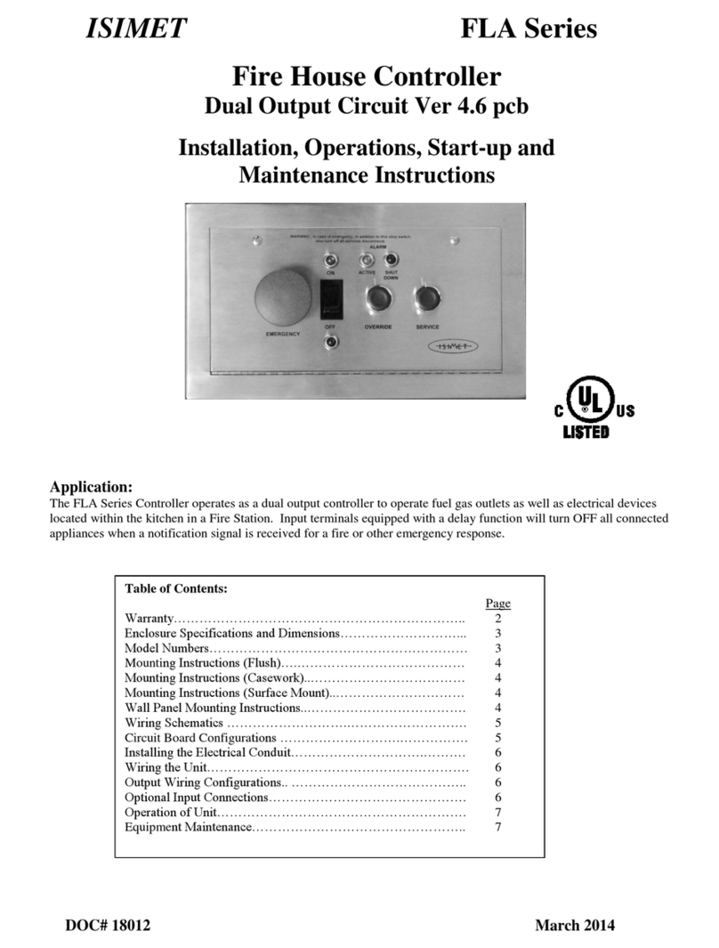 Isimet FLA Series Installation, Operations, Start-up and Maintenance Instructions Isimet FLA Series Installation, Operations, Start-up and Maintenance Instructions