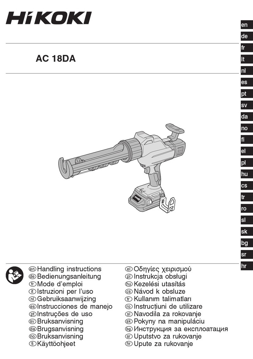 HIKOKI AC 18DA User manual HIKOKI AC 18DA User manual