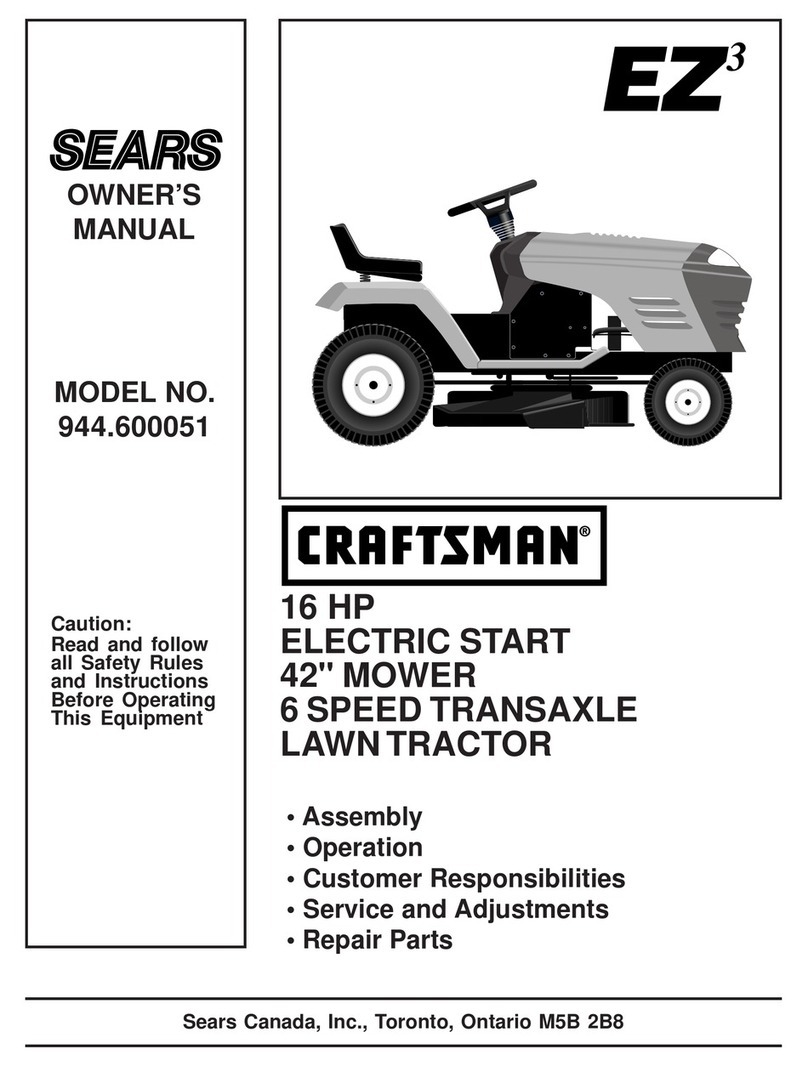 Sears CRAFTSMAN EZ3 owner's manual