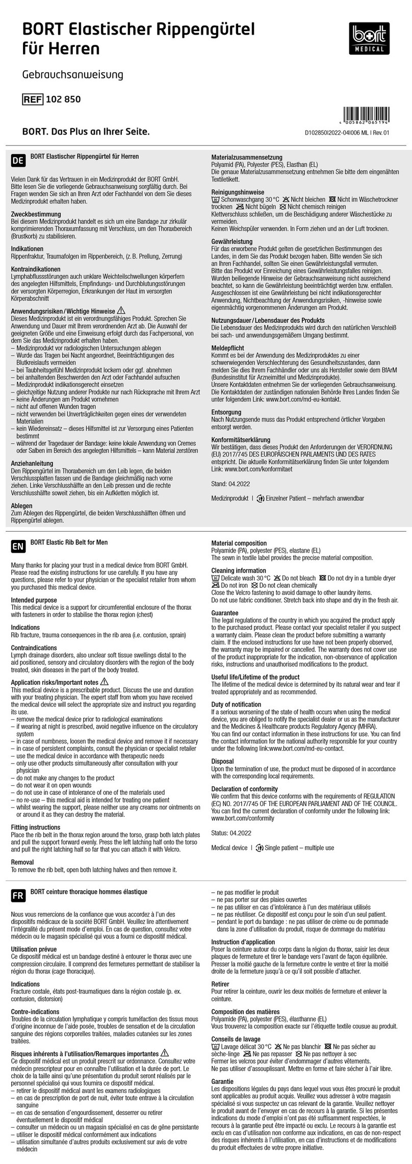 Bort 102 850 manual