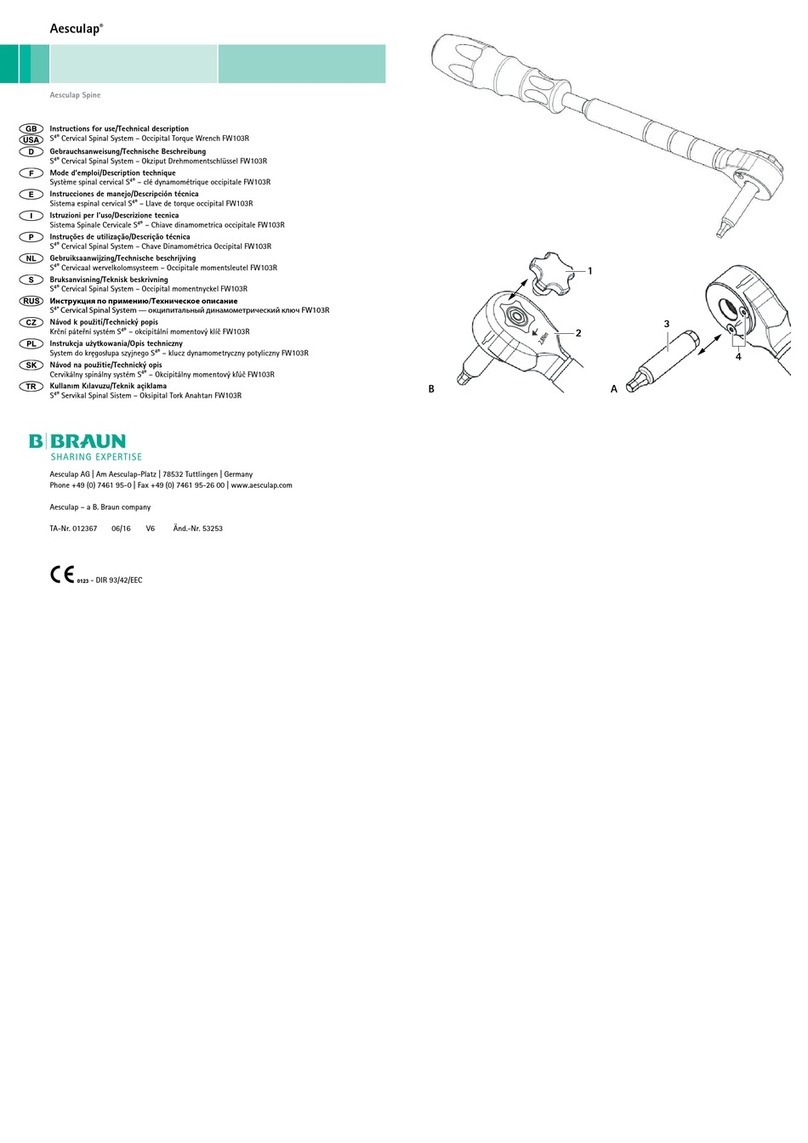 Braun Aesculap S4 FW103R Instructions for use/Technical description