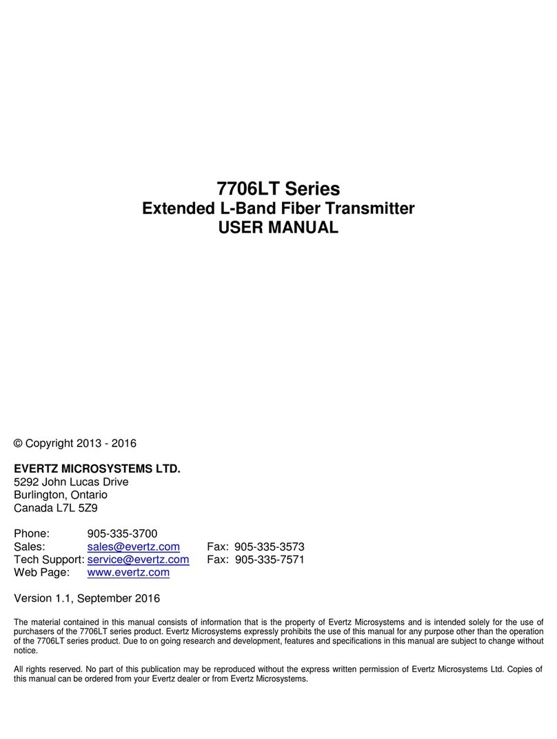 evertz 7706LT Series User manual evertz 7706LT Series User manual