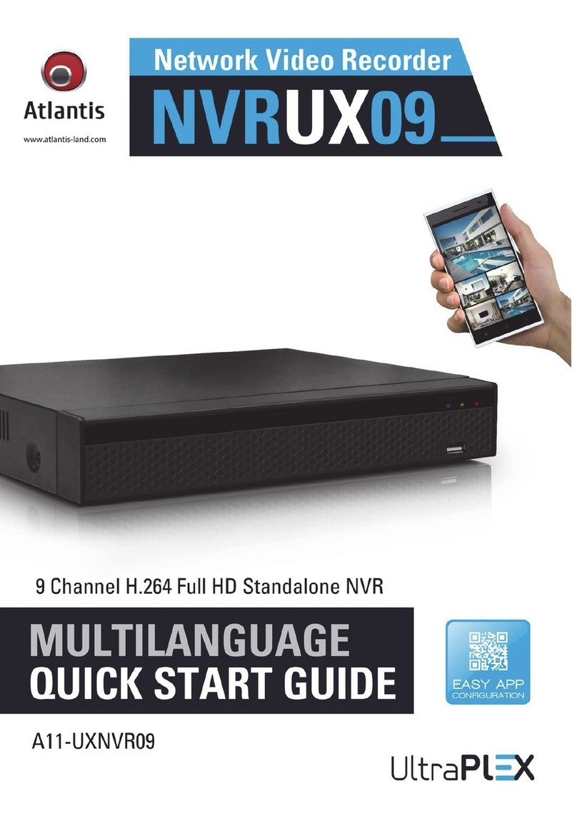 Atlantis NVRUX09 User manual
