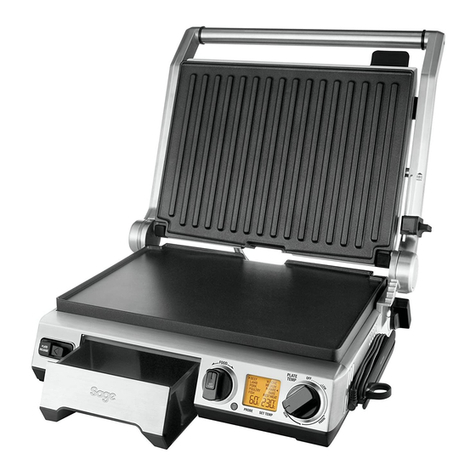 Sage Smart Grill Pro SGR840 User manual