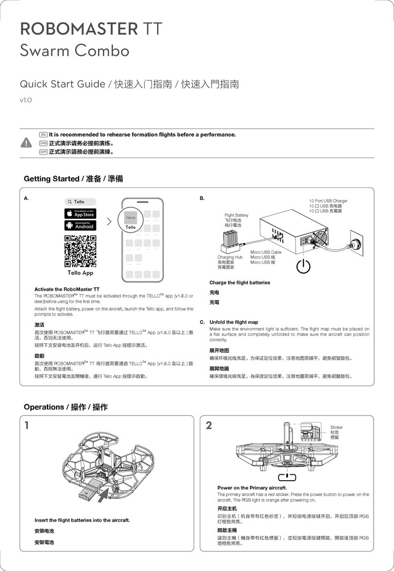 dji ROBOMASTER TT Swarm Combo quick start guide