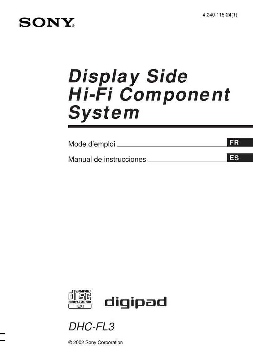 Sony DHC-FL3 User manual