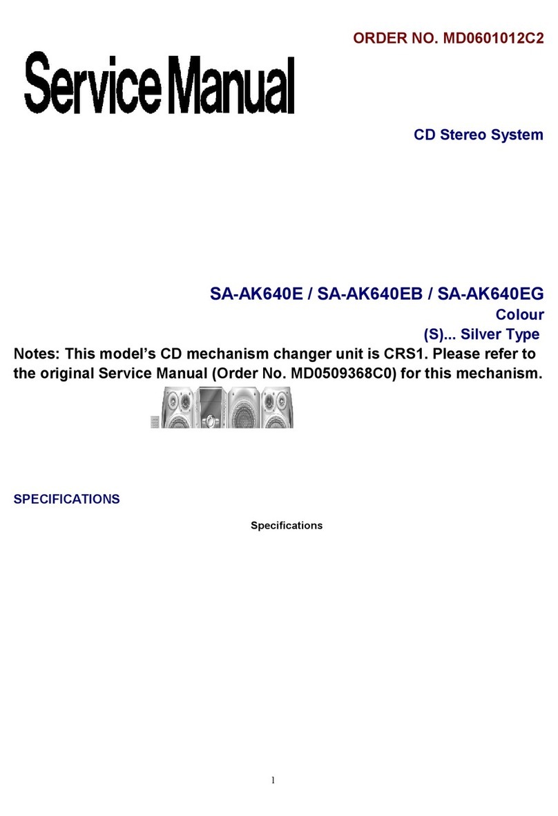 Panasonic SA-AK640E Service manual