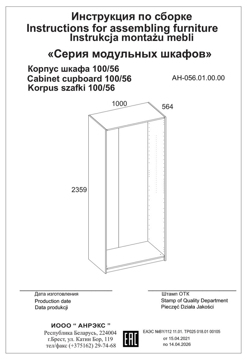 ANREX Modular Cabinets Series User manual