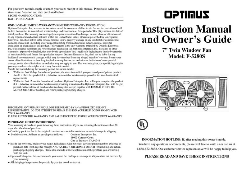 Optimus F-5280S User manual