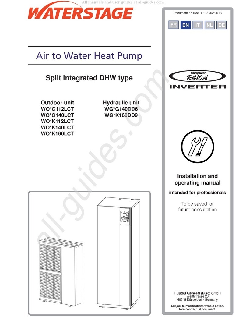 Waterstage WO G112LCT Series Installation and operating manual