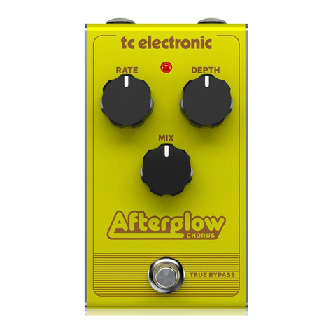TC Electronic AFTERGLOW CHORUS quick start guide TC Electronic AFTERGLOW CHORUS quick start guide