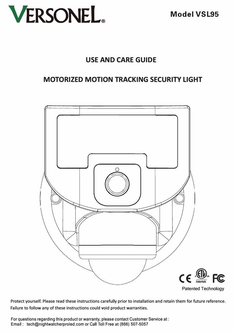 Versonel VSL95 Use and care guide