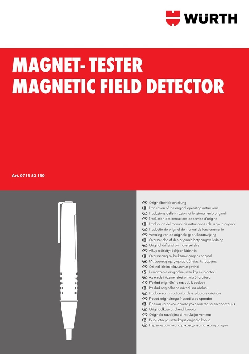Würth 0715 53 150 operating instructions